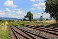 Čeština: Zastávka Skovice u obce Vinaře English: Skovice train stop by Vinaře, Czech Republic.