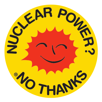 Anti-nuclear power movement's Smiling Sun logo: "Nuclear Power? No Thanks"