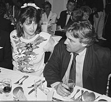 Zulawski with his then partner Sophie Marceau, 1988.