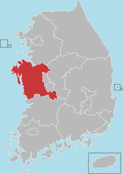 Chungcheong Nàm-tho ke só-chhai.