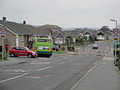 The rear of Southern Vectis 2644 Newtown River (T644 AJT), an Optare Solo, in Perowne Way, Sandown, Isle of Wight on route 24.