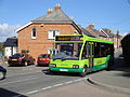 Southern Vectis 2649 (T649 AJT), a 1999 Optare Solo M850 midibus, on the Main Road, Havenstreet, Isle of Wight on route 34.