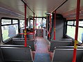 The interior of Southern Vectis 614 Scratchells Bay (N14 WAL), a DAF DB250/Northern Counties Palatine 2, at Havenstreet railway station, Isle of Wight, for the Bustival 2012 event, held by Southern Vectis.