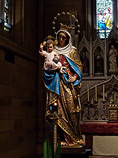 Statue of Our Lady, Help of Christians in the cathedral