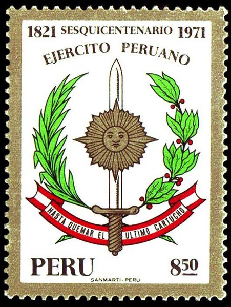 File:Stamp of Peru - 1971 - Colnect 352799 - Army Coats of Arms.jpeg