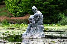 Fisherman and Nymph statue Statue at Coombe - geograph.org.uk - 290220.jpg