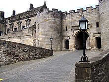 Adam Erskine was involved in a struggle at the gate of Stirling Castle on 27 April 1578 Stirling Castle.jpg