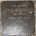 image=File:Stolperstein Gelsenkirchen Bismarkstraße 152 Käthe Hirschhorn.JPG