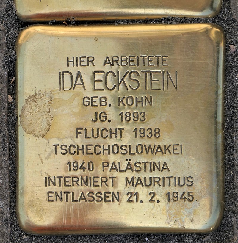 Stolperstein für Ida Eckstein, Dresdner Straße 52, Freital.JPG