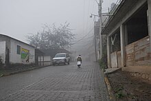 View of the main street in San Pablito