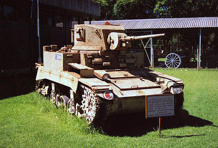 A former Rhodesian Army Stuart tank on display at the Zimbabwe Military Museum in the city of Gweru.