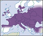 Succinella oblonga – Verbreitung