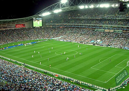 Sydney FC playing the LA Galaxy at ANZ Stadium in 2007
