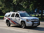 Suburban als politiewagen in Toronto.