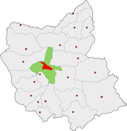 Location of Tabriz County in صوبہ آذربائیجان شرقی