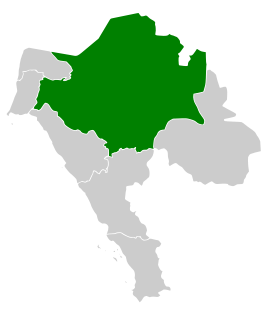 صورة لخريطة محافظة تبوك نسبةً لمنطقة تبوك