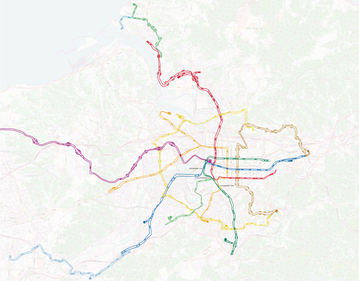 Track Map Metro. Metro track.