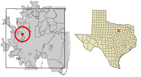 Tarrant County Texas Incorporated Areas Sansom Park highlighted