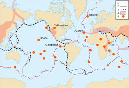 Tectonic plates hotspots-nl.svg