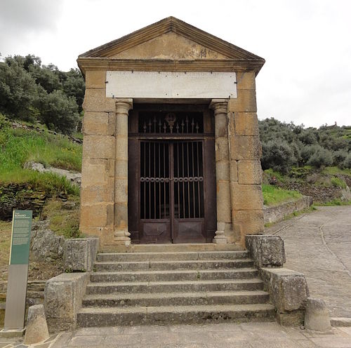 Roman temple of Alcántara, in Spain, a tiny votive temple built with an important bridge under Trajan