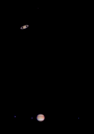 <span class="mw-page-title-main">Great conjunction</span> Conjunction of the planets Jupiter and Saturn