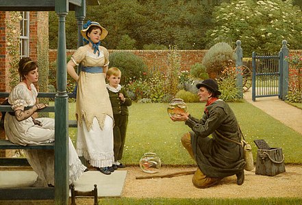 239. George Dunlop Leslie label QS:Len,"239. George Dunlop Leslie" The Goldfish Seller