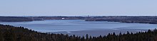 View across the Grand Bay towards Saint John at Lands End on the Kingston Peninsula