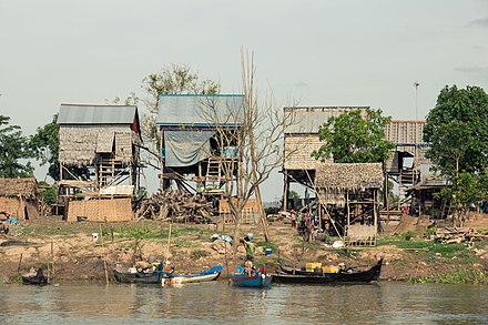 Stilt houses on Tonle Sap