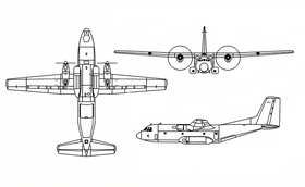 vue en plan de l’avion