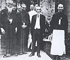 Chiang with Inukai Tsuyoshi and Pan-Asianist Tōyama Mitsuru in Japan, 1929