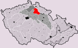 Turnovská pahorkatina na mapě Česka