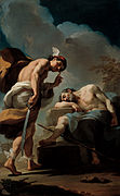 Mercury About to Behead Argus by Ubaldo Gandolfi (c. 1770–1775)