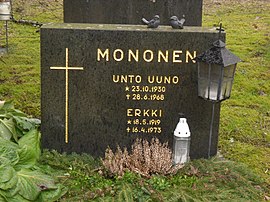 Unto Mononen: Elämänvaiheet ja tuotanto, Muistaminen ja jälkimaine, Lähteet