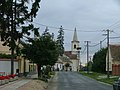 Blick auf die römisch-katholische Kirche Keresztelő Szent János születése