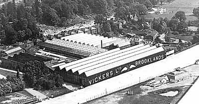 The Vickers factory at Brooklands.