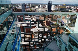 View from The Cube, Birmingham, looking north west