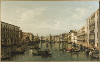 Vue du Grand Canal avec le Palais Foscari et le Moro Lin