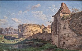 Vue du château de Dijon: la porte de secours (1861)