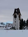 Wald - Church tower after fire, January 2012