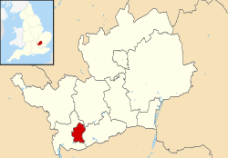 Watfordin sijainti Englannissa ja Hertfordshiressä.