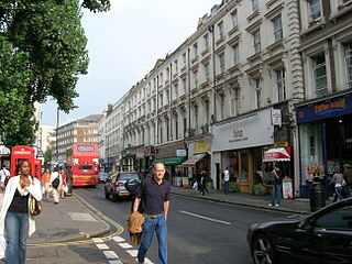 Westbourne Grove retail road running across Notting Hill