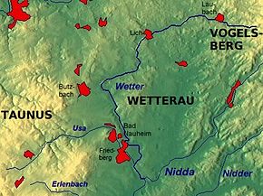 Poziția localității Wetterau