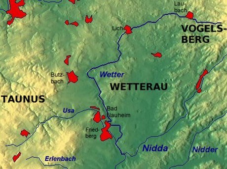 Liste der Fließgewässer im Flusssystem Wetter