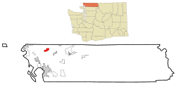 Location of Lynden, Washington