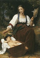 Lullaby, William-Adolphe Bouguereau, 1875