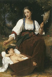 Hát ru (1875) của William-Adolphe Bouguereau