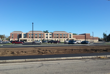 New building - southwest view Wilmington Mass high schoolsw.png