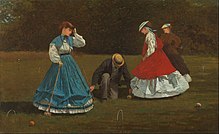 Παιχνίδι κροκέ (1866) Ινστιτούτο Τέχνης του Σικάγο