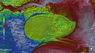 Woods Bay elevation map WoodsBay SC hrdtm.jpg