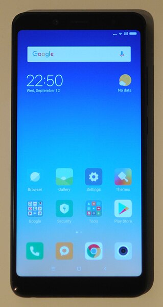 File:XiaomiRedmiNote5front.jpg